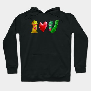 I Love U 1 Hoodie